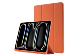 Capa de couro tripla Webake Skin Feel para tablet com compartimento para caneta