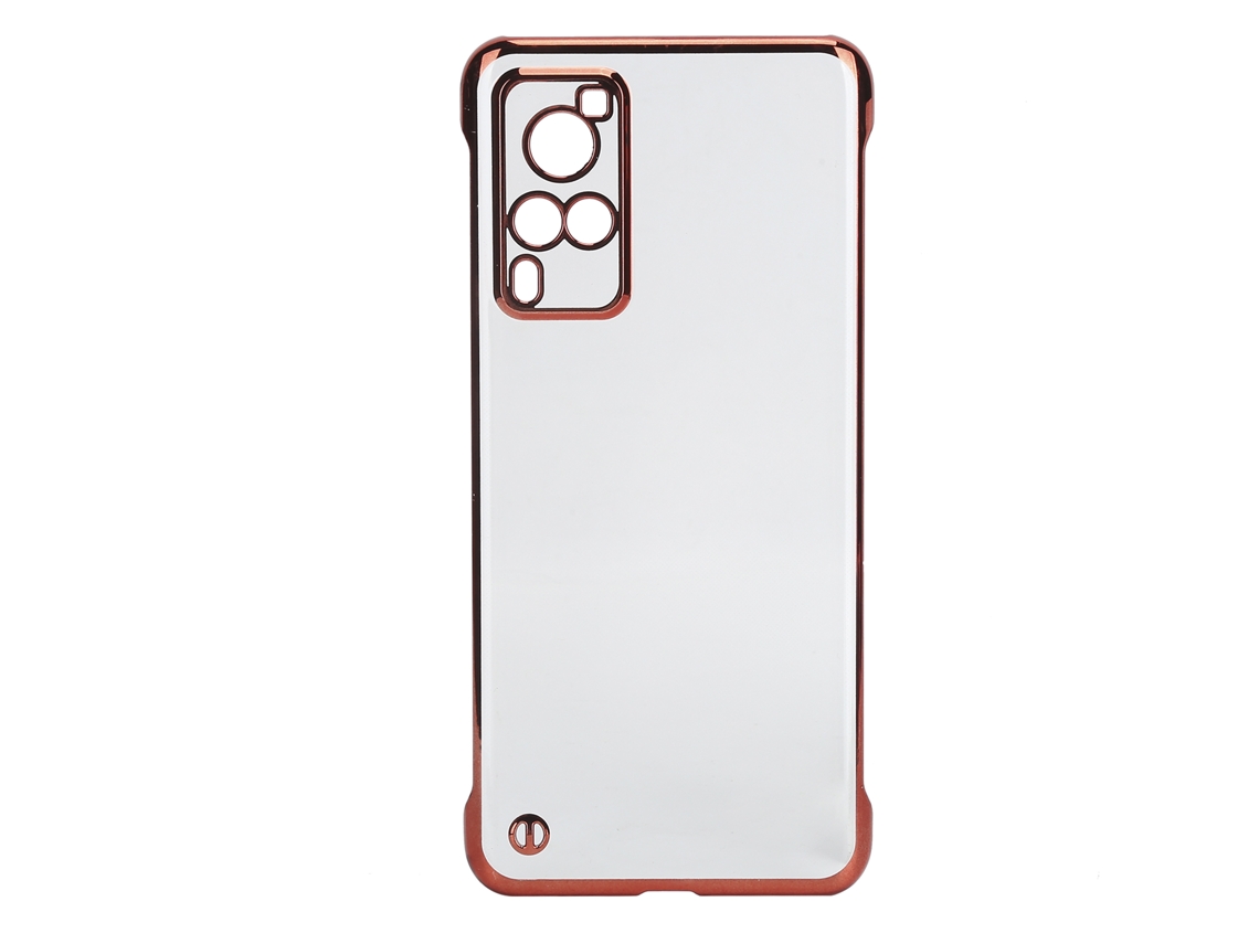 Capa de Celular LAXISCREED para Vivo X60 Transparente Eletroplatada