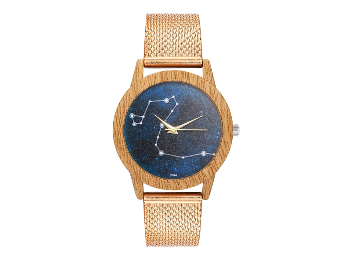 Reloj De Pareja Unisex De Cuarzo Con Correa De Silicona Y Dial Redondo (oro Rosa)
