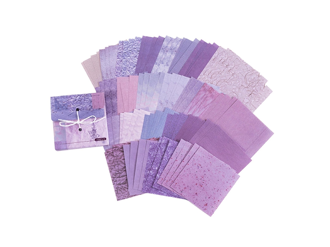 Papel Memo Decorativo 100 Hojas Ligero Para Notas Facil De Escribir Notepad Morado Estudiantes