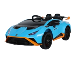 Carro Elétrico para Criança Lamborghini Sto 12v com Rodas Borracha, Assento em Pele e Controlo Remoto FUNTASTIC LAND