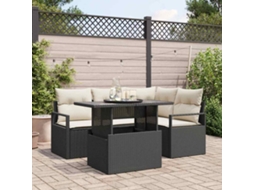 Vidaxl Conjunto De Sofá De Jardim 5 Unid. 4-número De Lugares