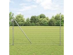 Vidaxl Fixa No Solo Para Cerca Euro Externa 10 X 1,5 M Aço Galvanizado