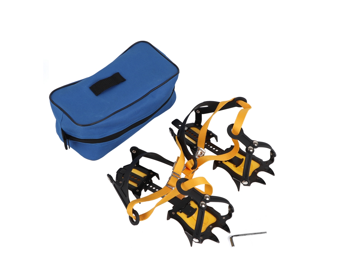 1 par de crampons de 10 dentes da marca BRAND para trekking e gelo