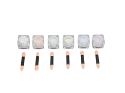 Set De 6 Polvos De Brillo Multicolores Gradientes Para Arte De Uñas Lentejuelas Brillantes