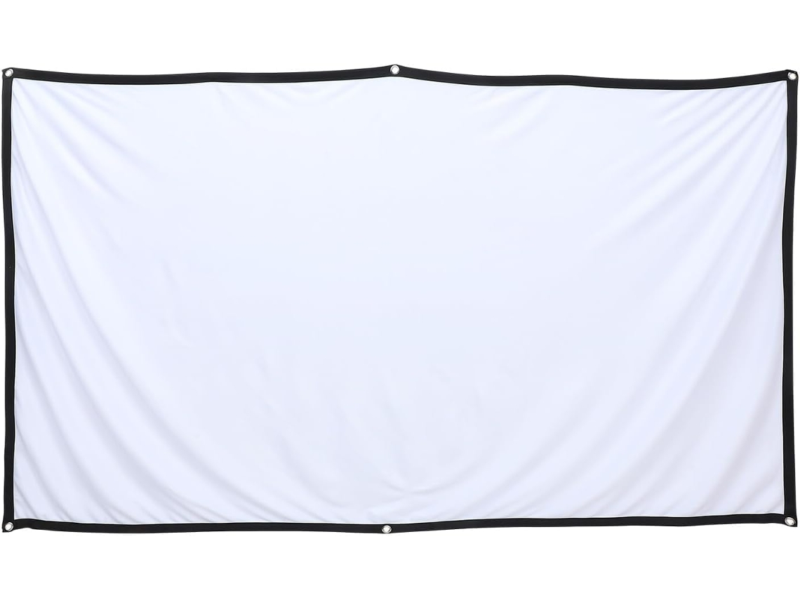 Tecido de Poliéster Preto e Branco Resistente a Rugas, Ideal para Uso em Home Theaters Internos Externos. 186,
