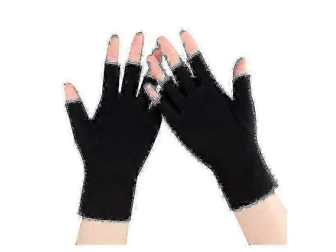 2 Pares De Luvas De Proteção Uv Para Manicure De Lâmpada De Unhas De Gel