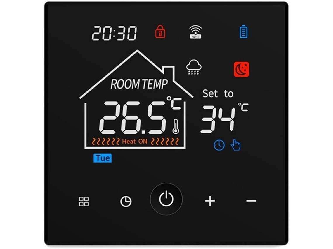 Termostato Inteligente Programável Por Wi-fi Com Agendamento Semanal Para Caldeira.