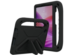 Capa Infantil Para Lenovo Tab One Com Alça E Suporte, Preta