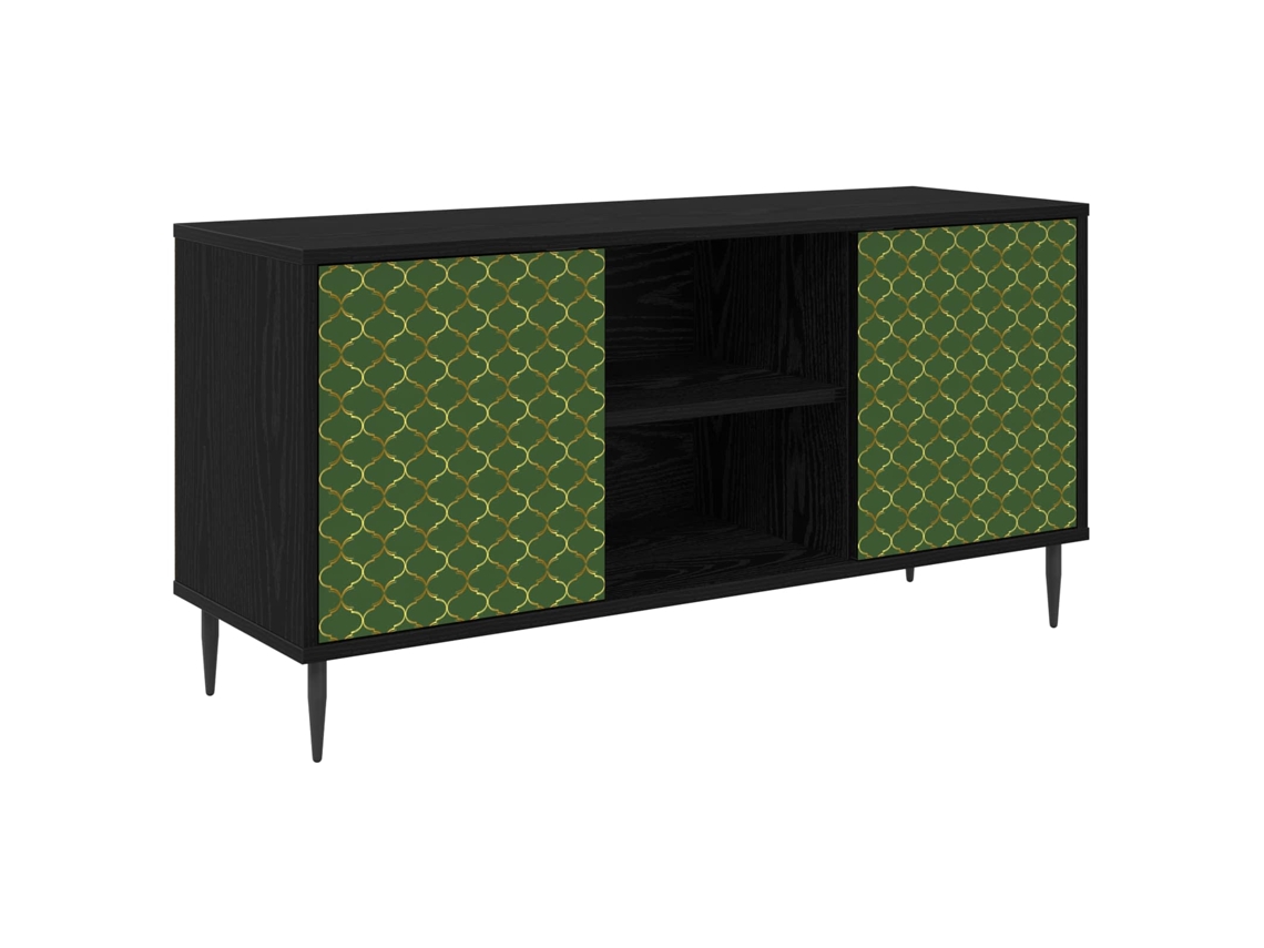 Vidaxl Gabinete Para Tv Geleen 102 X 33 X 51 Cm Carvalho Preto