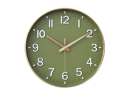 2026-reloj De Parede 12 Polegadas Silencioso Sem Tique-taque (verde Dourado)