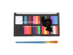 Kit De Pintura Facial Profesional Halloween 10 Cores