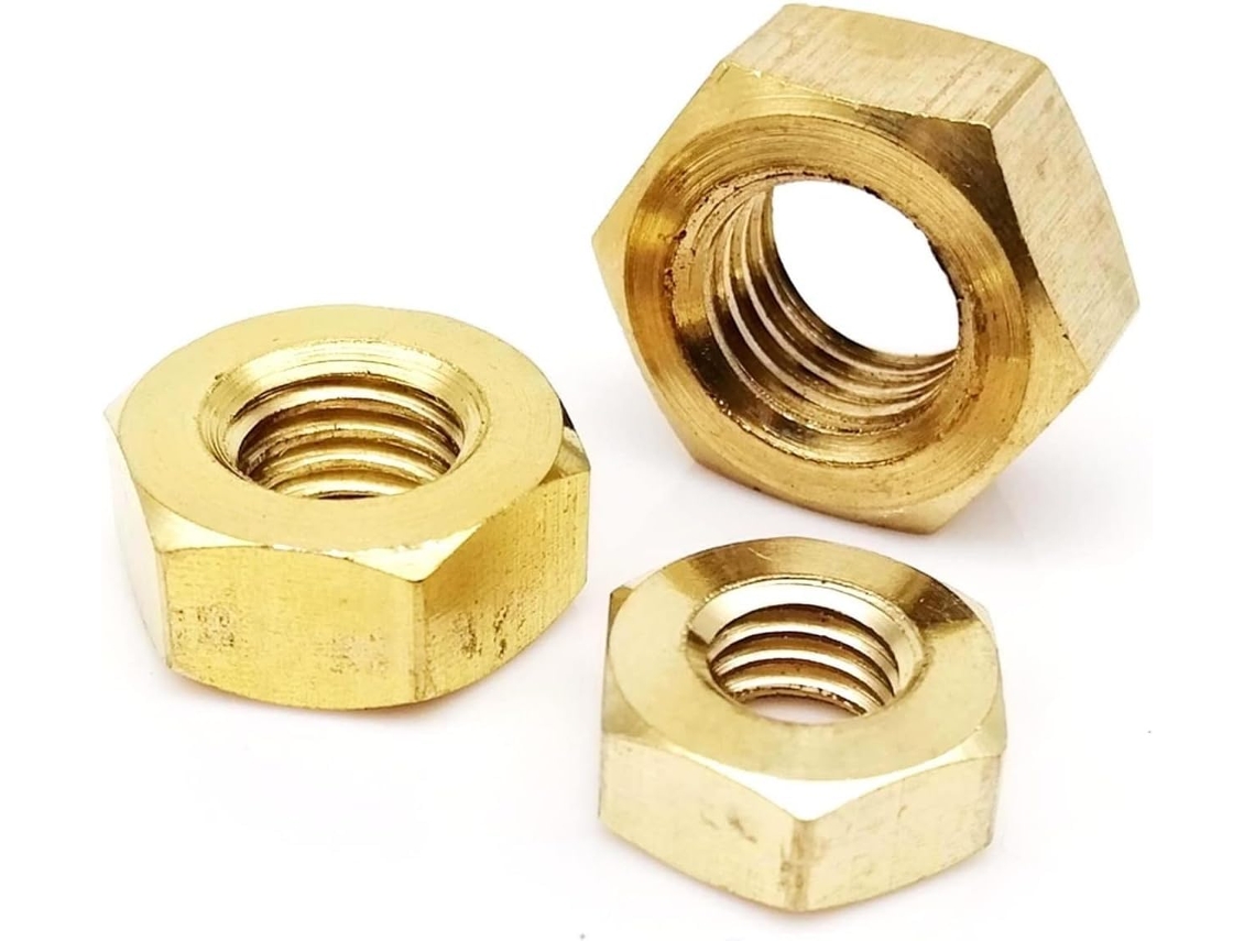Porca Sextavada De Latão Maciço, M1 .2 .4 .6 M2 .5 M3 M4 M5 M6 M8 M10