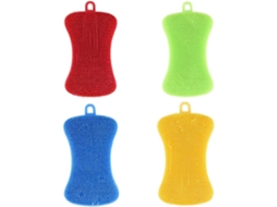 Conjunto De 4 Escovas De Silicone Antibacterianas Multicoloridas Para Lavar Louça