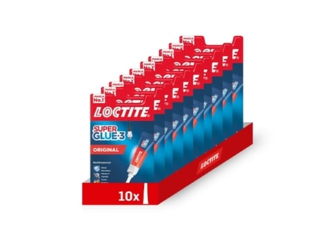Super Glue 3 Original Pack De 10 Unidades De Pegamento Cianocrilato Transparente Henkel