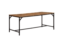 Vidaxl Mesa De Jantar 180x90x75 Cm Madeira De Mangueira Maciça