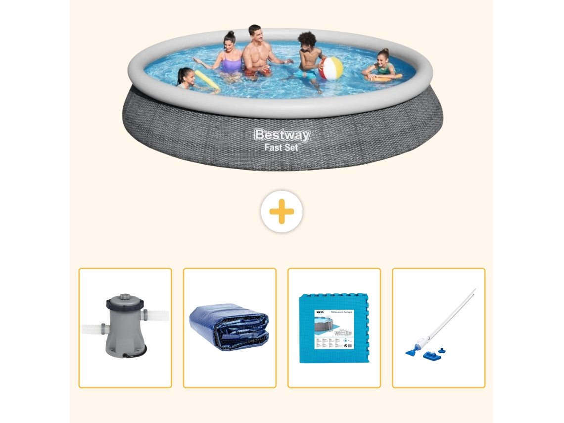 Bestway Piscina Bestway Fast Set Redonda - 457x84 Cm - 5-peças S319
