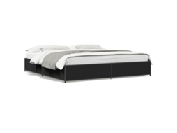 Estrutura de Cama Derivados de Madeira/metal Preto 160x200 cm MAISON EXCLUSIVE
