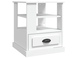 Mesa de apoio 50x50x60 cm Madeira Branco MAISON EXCLUSIVE