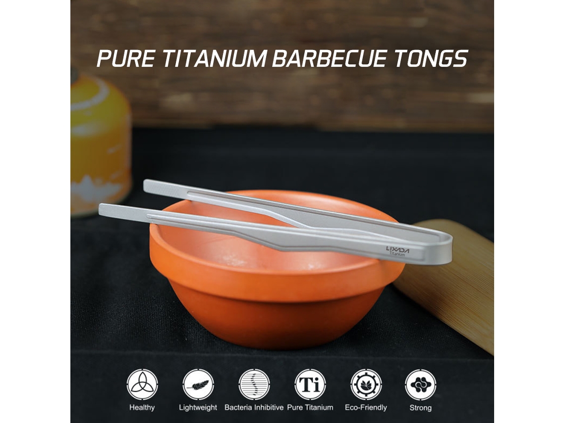Tongs de Titânio para Churrasco Lixada