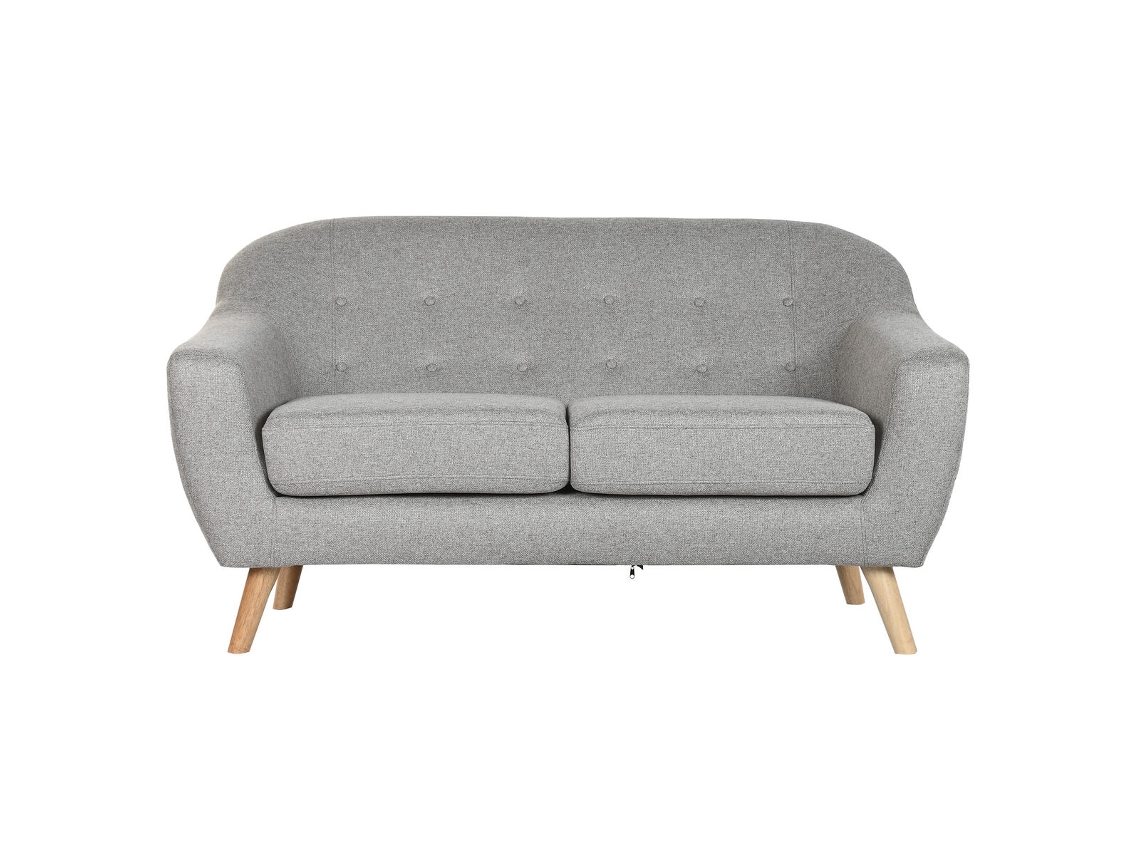Sofá Home Esprit Cinzento Creme Natural Scandi 146 X 84 X 82 Cm