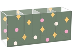 Organizador de Materiais Arte em Acrílico Transparente Frodotgv Ideal para Escola, Escritório e Maquiagem Es