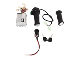 Controlador de escobillas 48v 1000w com mando de aceleração de 4 velocidades e fechadura elétrica para patinete e bicicleta elétrica