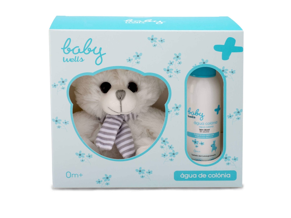 Coffret Água Colónia Bebé e Peluche BABY WELLS