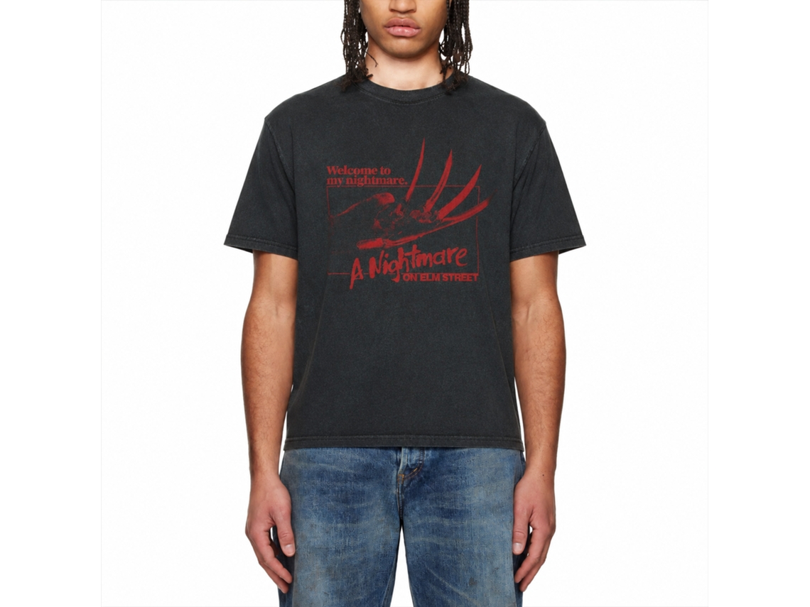 Rockinstone Nightmare On Elm Street Welcome To My Nightmare Black T-shirt Size:xxxl