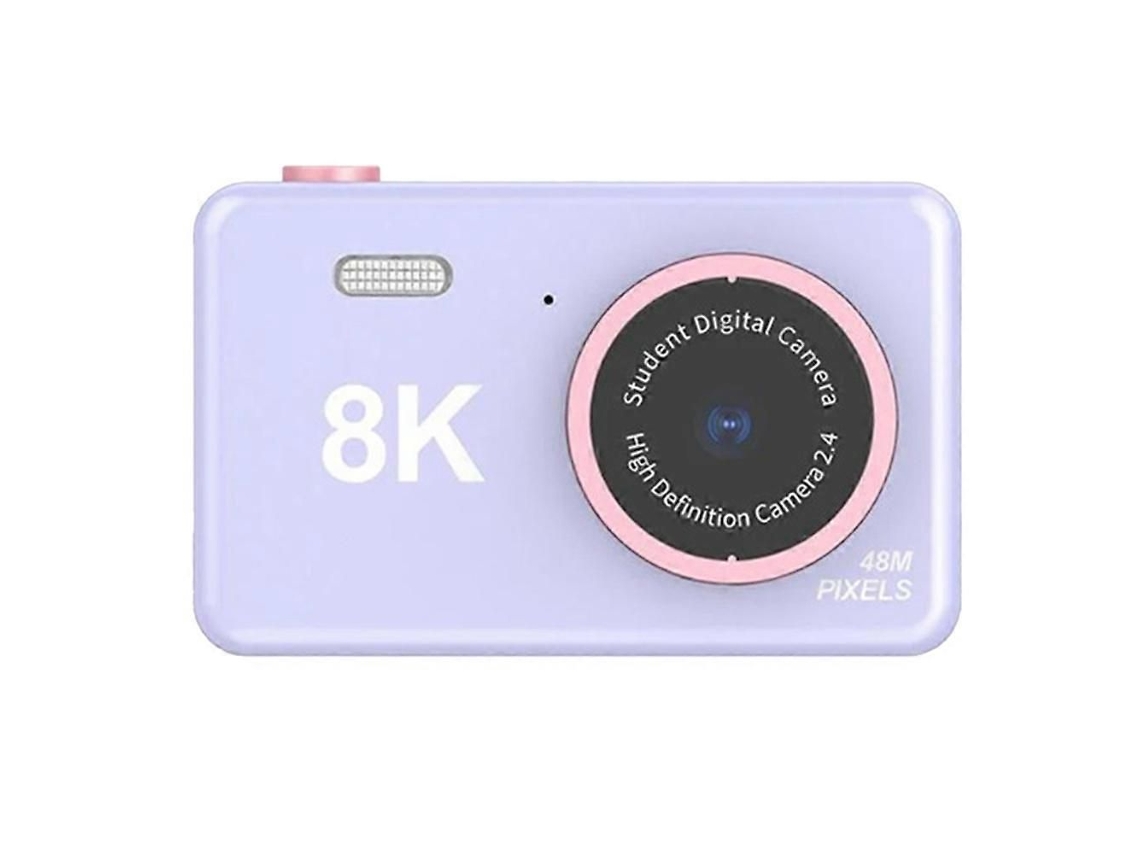 Câmera Digital Estudantil Hd 8k Portátil Mini Câmera de Vídeo com Câmeras Frontal e Traseira Brinquedo Presente para Crianças Cinza TAISHENGDA
