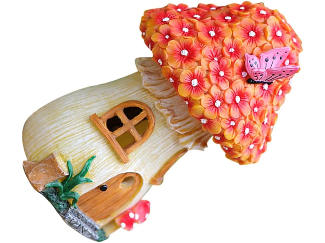 Luminária Solar Decorativa em Resina em Formato de Cogumelo para Jardim e Caminhos. SFUSHOS