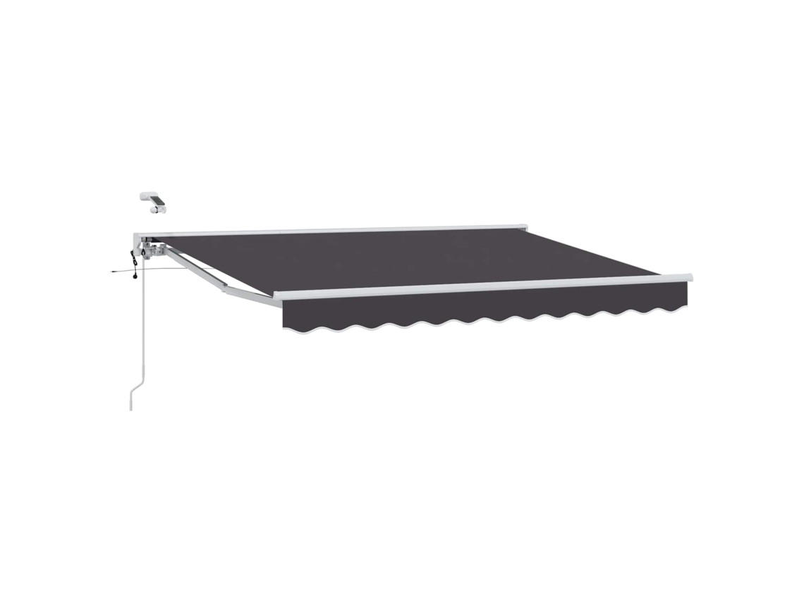 Conjunto 1 Sombra Externa Vidaxl Antracite Alumínio (3,5 X 2,5 M)