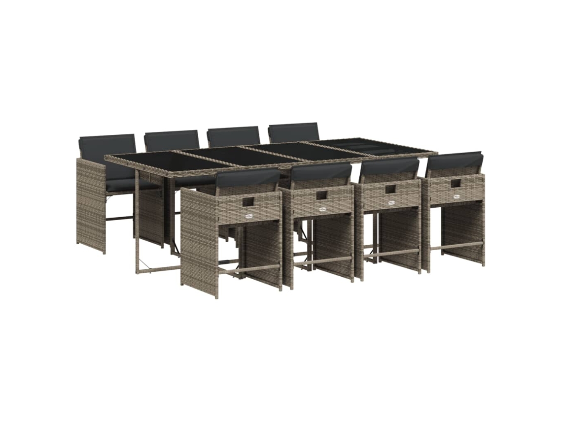 Garden Dining Set, Garden Dining Sets Vidaxl Cinzeto Rattan / Vime (n/a)