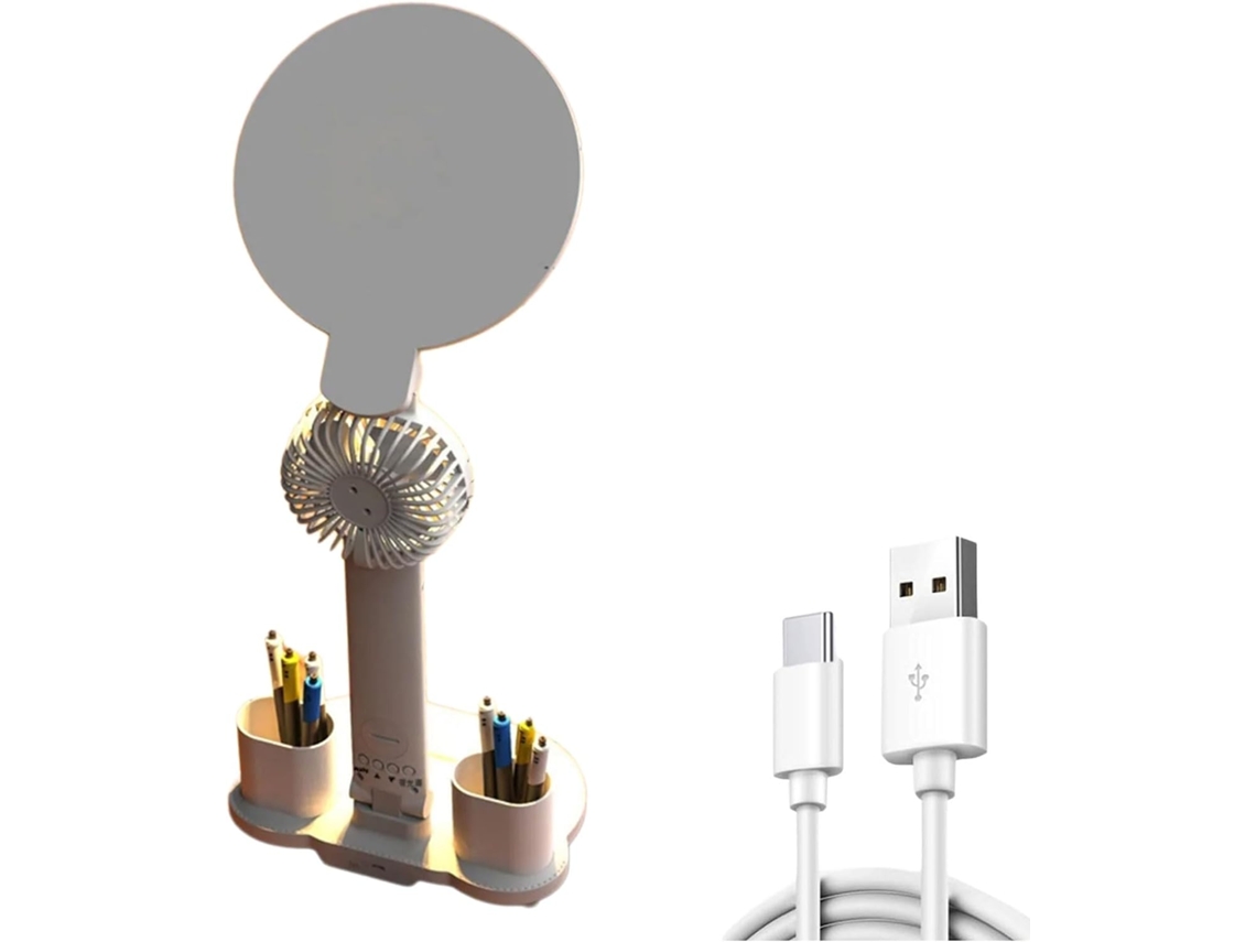 Relógio Com Luz Led, Visor Redondo, Ventilador E Indicador De