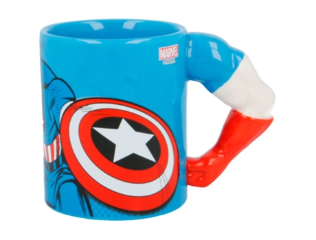 Caneca  3D Brazo Capitan America Marvel
