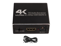 Divisor de Sinal Hdmi 5.1 Canais Conversor de Áudio Extraktor de Sinal Hd 4k 60fps 1080p S/MARCA
