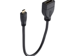 Adaptador Conversor Hdmi F Para Micro Hdmi M Sanda Sd 7346 Preto
