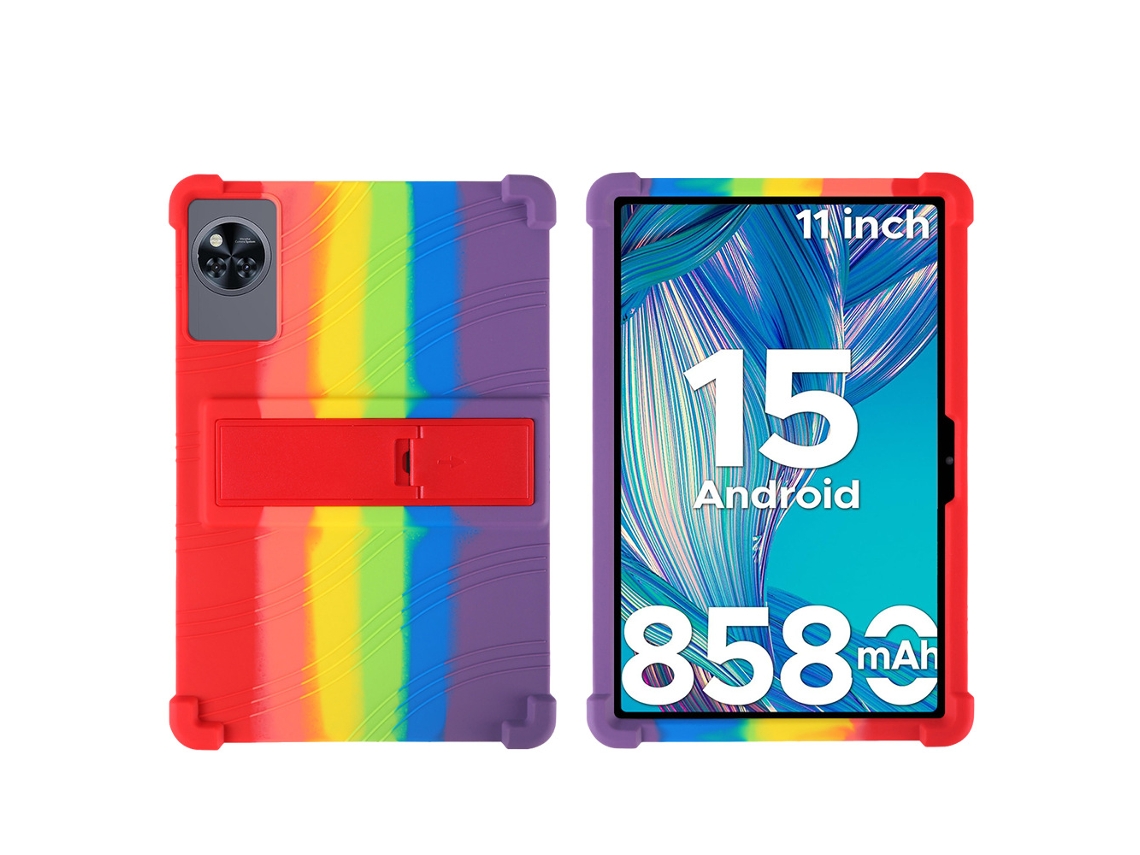 Capa Protetora De Silicone Compatível Com O Tablet Doogee U11, Suporte De 11 Polegadas, Capa Macia À Prova De Quedas, Proteção Total Das Bordas.cores