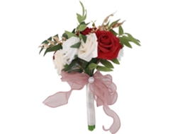 Buquê De Noiva Champanhe Branco, Buquê De Rosas Artificiais Para Festas, Buquê Feito À Mão, Buquê De Gokoco