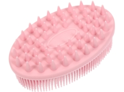 Lurelia Acessório De Duche Com Escova De Banho Para Bebé, Dupla Face, Massagem Suave E Cor Rosa