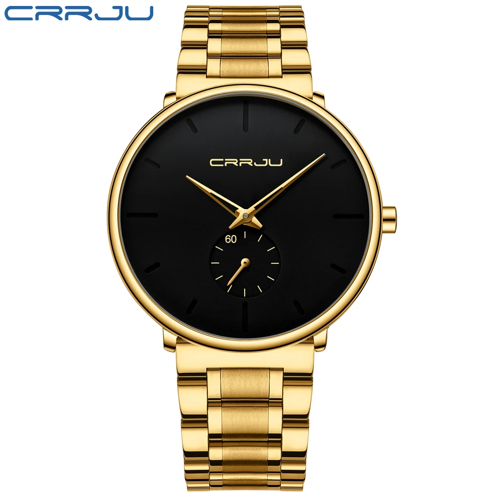 Relógio Esportivo Militar Masculino MDUG, de Aço, Dourado e Preto