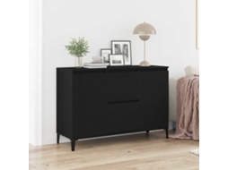 Vidaxl Buffet Carvalho Preto 104 X 35 X 70 Cm Derivados De Madeira
