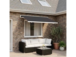 Vidaxl Tecido De Substituição Para Toldo Antracite 300 X 250 Cm