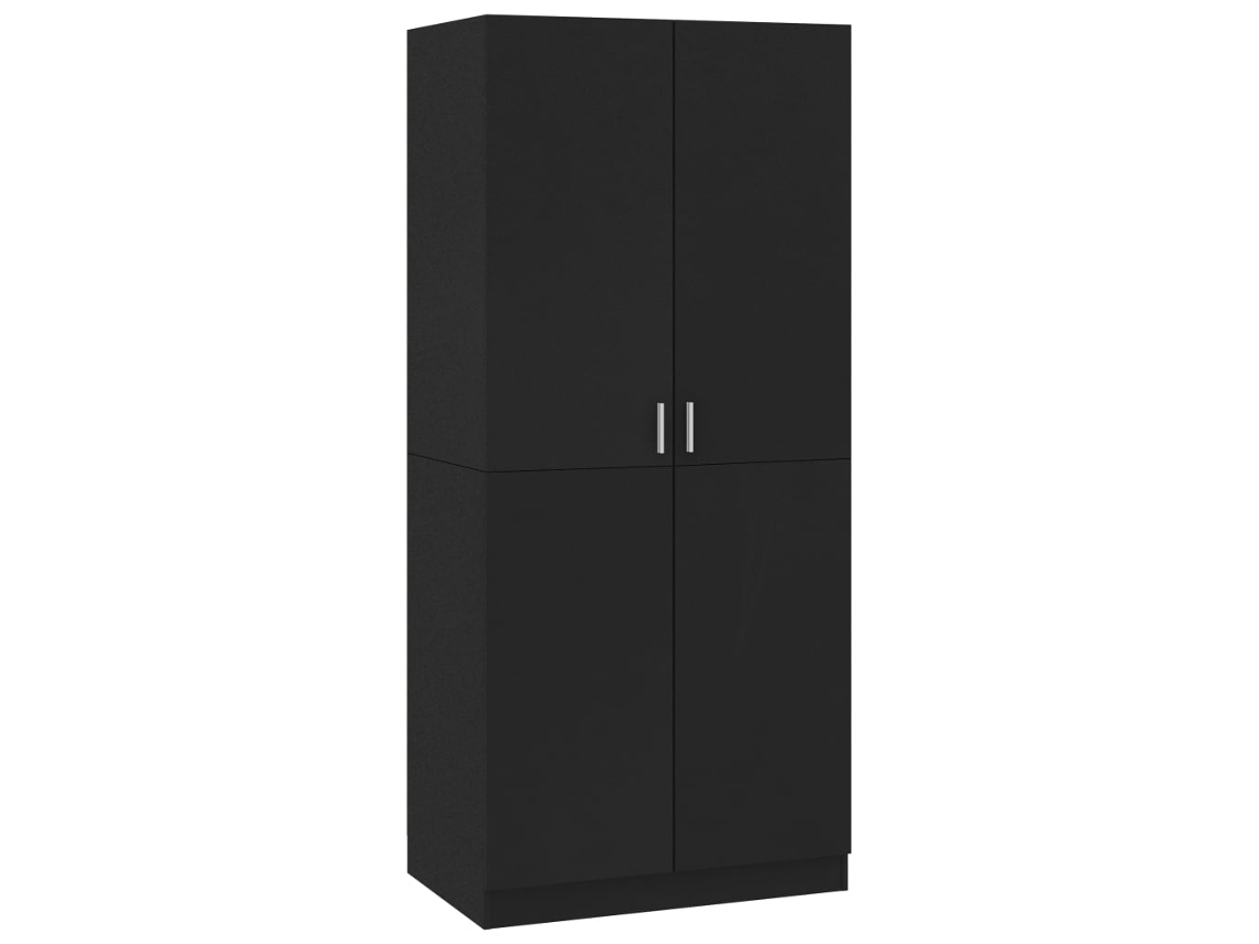 Conjunto 1 Wardrobe, Wardrobes Vidaxl Preto Madeira Processada (n/a)