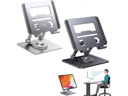 Suporte para Laptop S/MARCA, liga de alumínio, base rotativa 360°, protetor de silicone, pasta, portátil