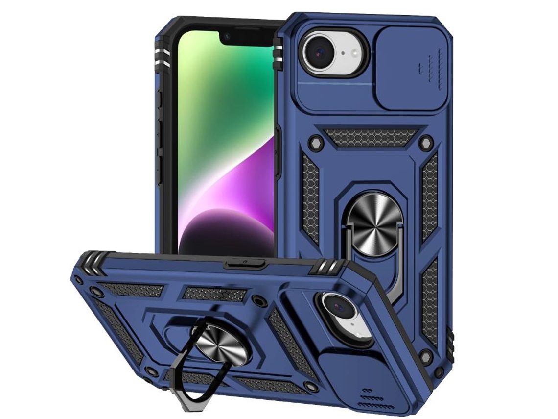 Capa Para Iphone 16e - Suporte Deslizante Para Câmera