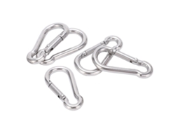 5pcs Carabiner Aço Inox 40mm para Rede Cão