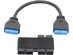 Hub Usb De 19 Pinos, Um Para Dois, Com Chip E Pinos Placa-mãe, Cabo