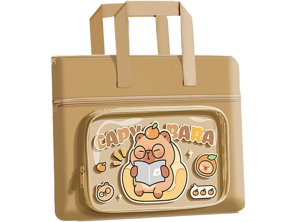 Mochila Escolar Estampa Animal Porta Canetas Grande Capacidade Imperme Vel com Z Per para Adolescentes e Crian as VAYOTOY