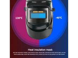 Laxiscreed Máscara De Soldar Automática Com Ajuste De Luz E Grande Janela Para Soldadura De Segurança